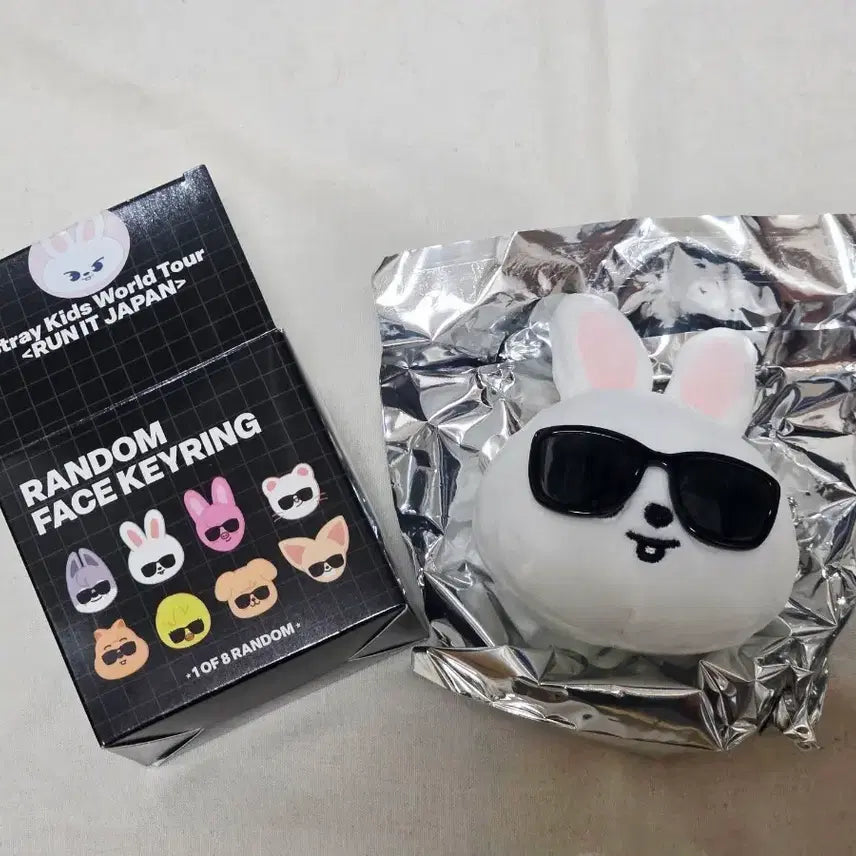 [BUNJANG] Stray Kids Japan Run 2 World Tour Random Keyring LeeKnow Ribbit / 스트레이키즈 재팬 런잇 월드투어 랜덤 스키주 페이스 키링 리빗 리노