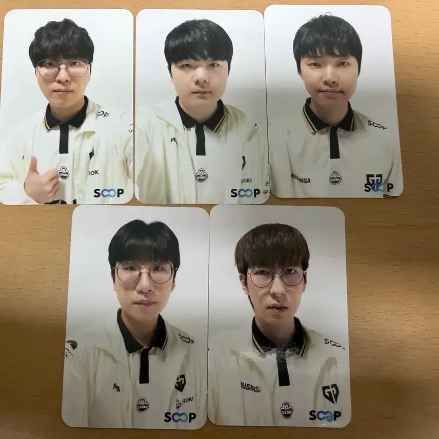 [BUNJANG] SOOP x Gen.G Collaboration Photocard Full Set / SOOP x Gen.G 콜라보 포토카드 5종 풀세트