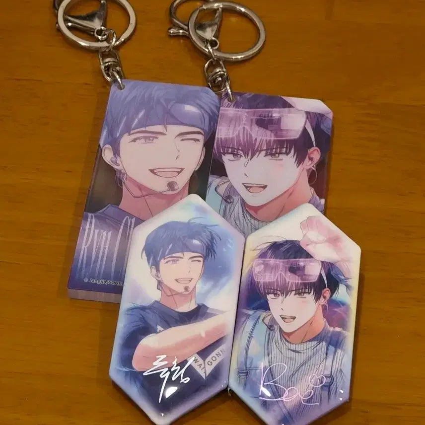 [BUNJANG] My Universe Debut China Goods Big Brother Line Acrylic Keyring &amp; Badge Bundle Set / 데못죽 중국 굿즈 맏형즈 아크릴키링, 뱃지 일괄