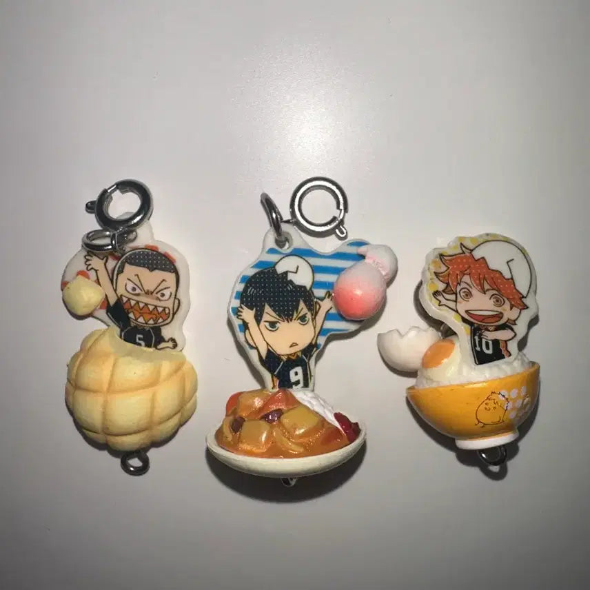 [BUNJANG] Haikyuu!! Tsunagaru Food Gacha Set / 하이큐 츠나가루 푸드 마그코트 가챠 일괄 카게야마 히나타 타나카