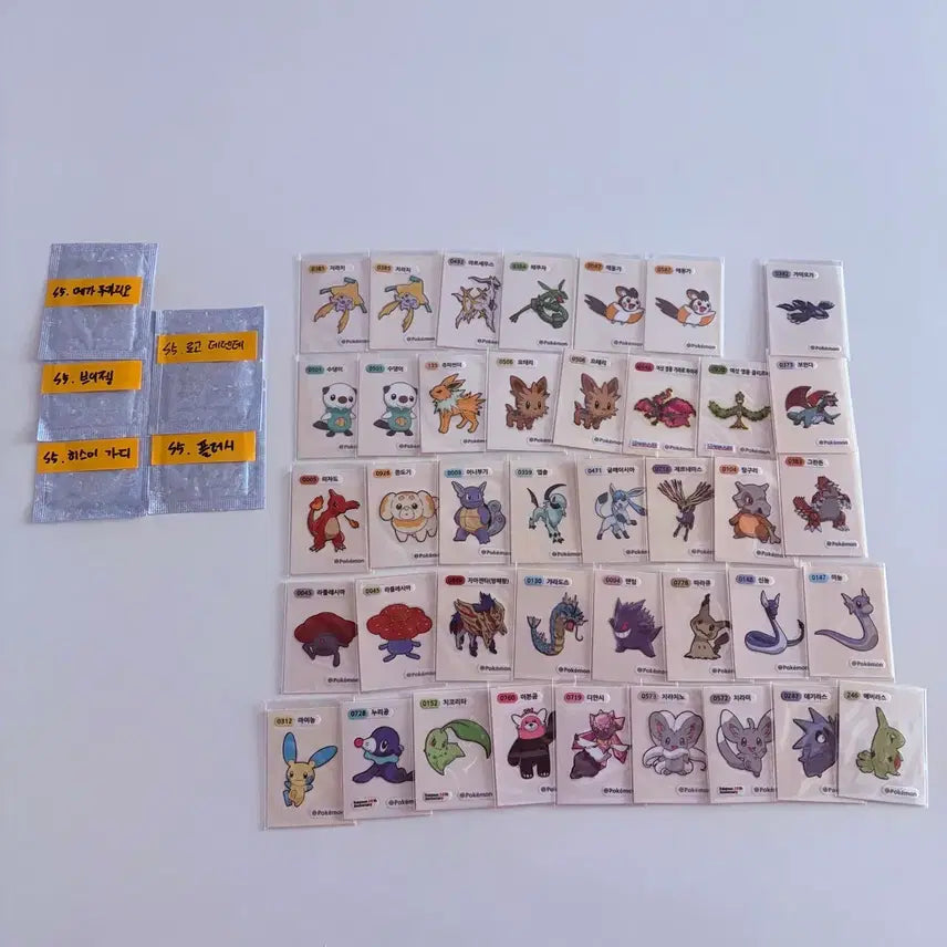 [BUNJANG] Pokemon Stickers / 포켓몬 띠부씰 판매