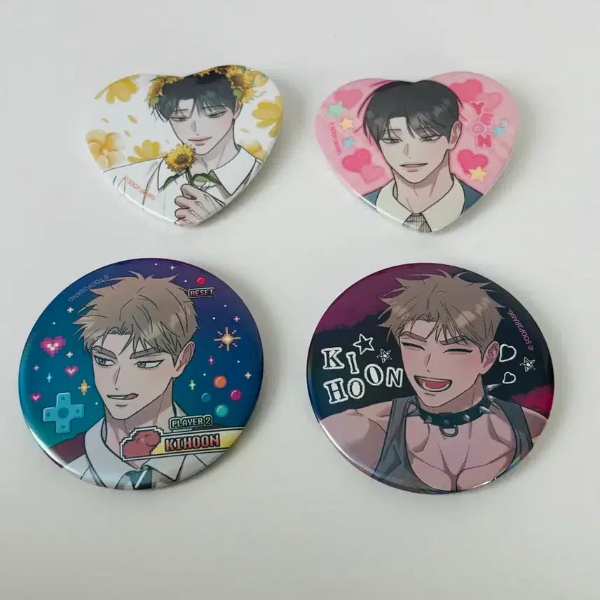 [BUNJANG] Hongsil Quest Pop-up Store Can Badge / 홍퀘 팝업 홍실퀘스트 캔뱃지 양도