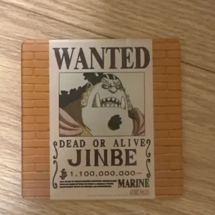 [BUNJANG] Mugiwara Store Wanted Poster Acrylic Coaster Jinbe / 무기와라 스토어 수배서 아크릴 코스터 밀짚모자일당 징베 원피스