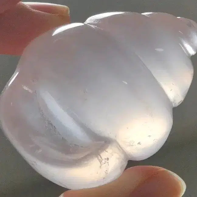 [BUNJANG] Natural Rose Quartz Shell Carving Interior Object / 천연 로즈쿼츠 원석 소라 카빙 조개 장미수정 인테리어 오브제 소품
