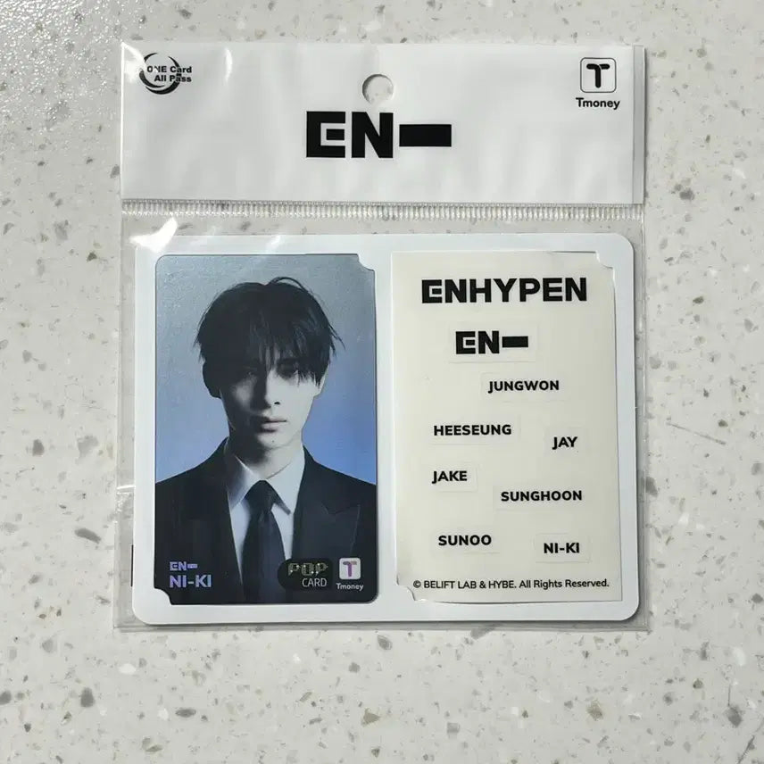 [BUNJANG] Enhypen Ni-ki Tmoney Transportation Card New / 엔하이픈 니키 티머니 교통카드 새상품