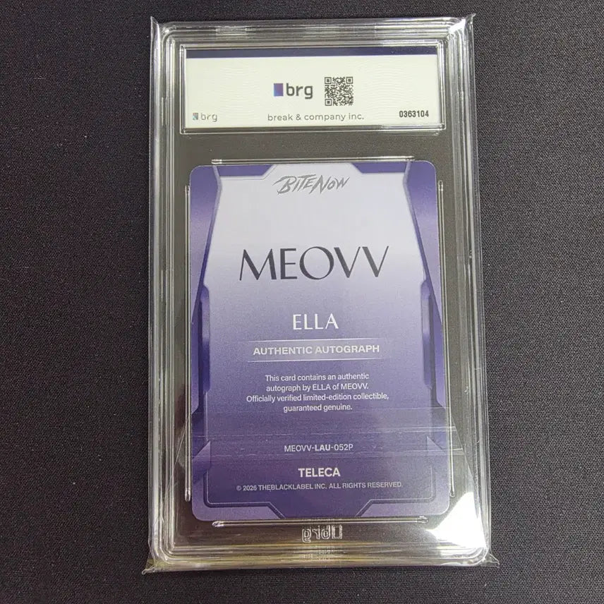 [BUNJANG] Teru Teru Bozu Miyao Ella Limited Edition Graded Card / 2026 테레카 리미티드 에디션 미야오 엘라 사인 50한정 등급 카드