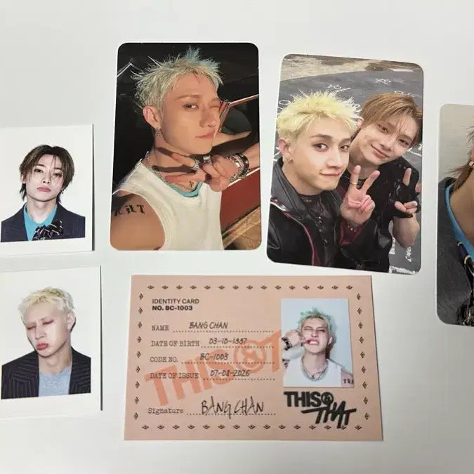 [BUNJANG] Stray Kids This &amp; That Bang Chan I.N Bundle Set Photocard / Straykids 스키즈 this &amp; that 디스앤댓 방찬 아이엔 포카 일괄