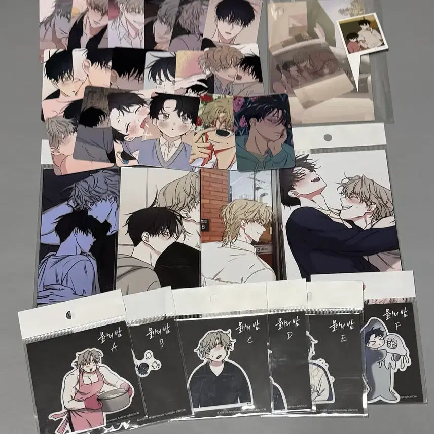 [BUNJANG] Mulgarui Bam Collection Photocard Bundle Set &amp; Piece Sticker Bundle Set / 물가의 밤 컬포 컬렉션 포토카드, 조각 스티커 일괄