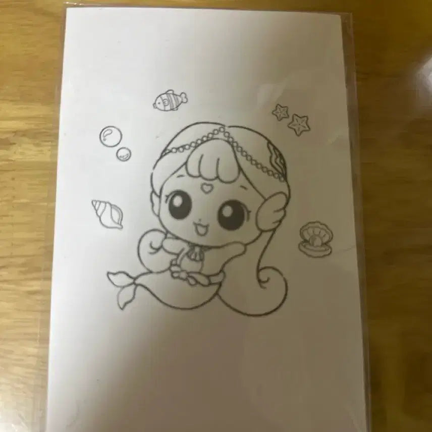 [BUNJANG] HaChuping Coloring Postcard Set (Sora-Ping) / 사랑의 하츄핑 소라핑 컬러링 엽서 판매합니다