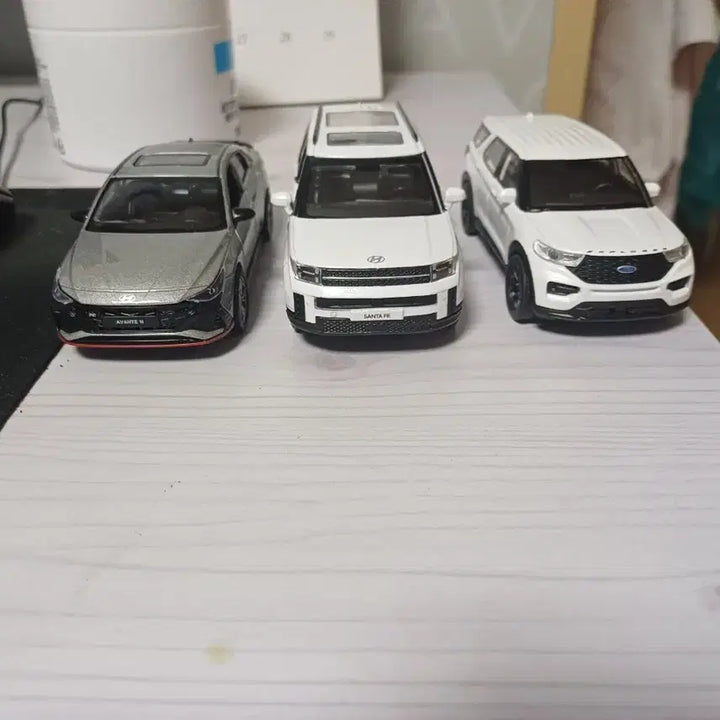 [BUNJANG] Hyundai Avante N, Santa Fe, Ford Explorer 1:38 Scale Diecast Set / 현대 아반떼 N/싼타페, 포드 익스플로러 다이캐스트1:38