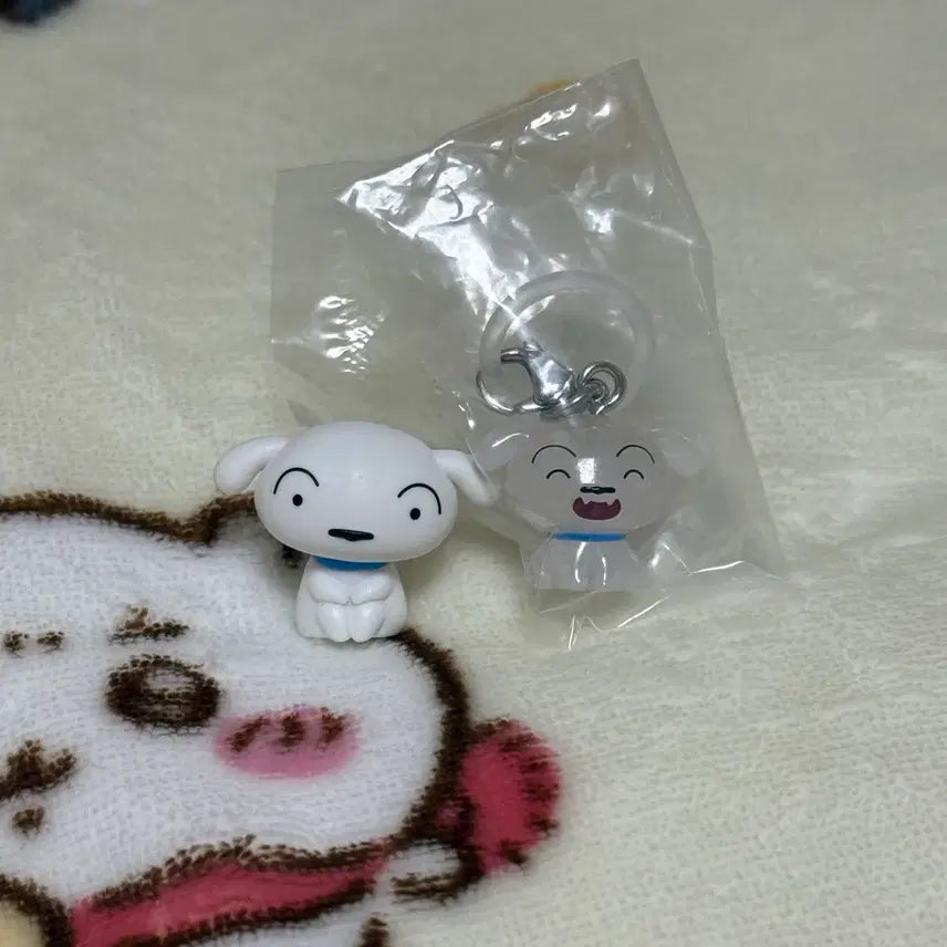 [BUNJANG] Crayon Shin-chan Shiro (Whitey) Machiboke &amp; Mejirushi Figure Bundle Set / 일괄) 짱구 흰둥이 마치보케 피규어 메지루시 가챠