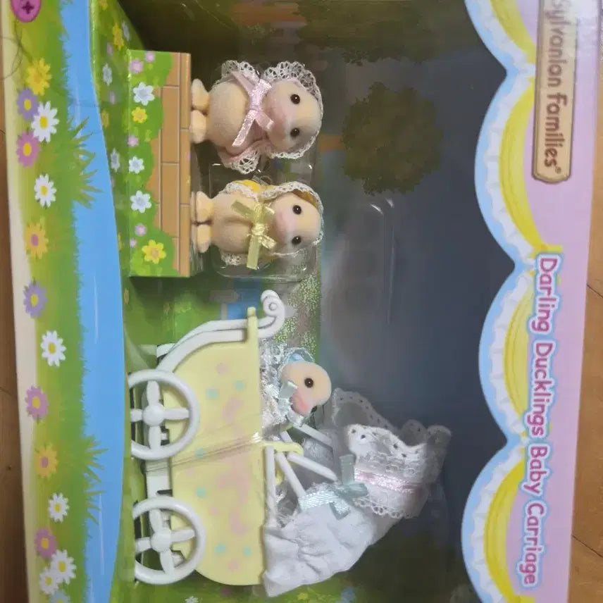 [BUNJANG] Sylvanian Families Three Baby Ducks with Stroller Set / 실바니안 세마리 아기오리 유모차