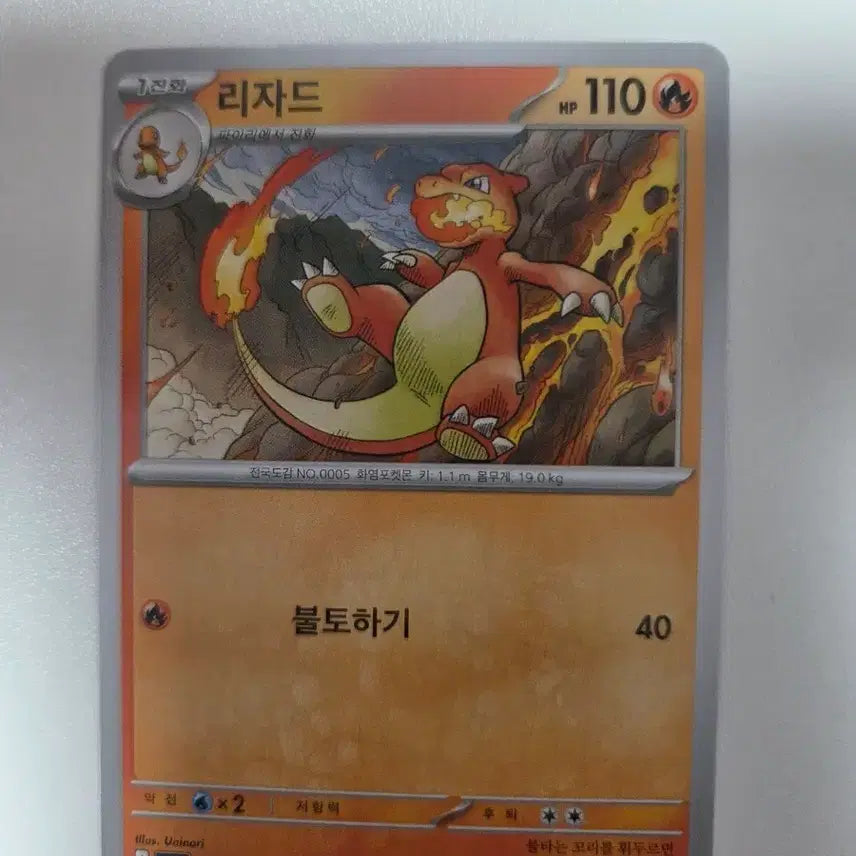 [BUNJANG] Charizard Pokémon Card HP 110 / 리자드 포켓몬 카드