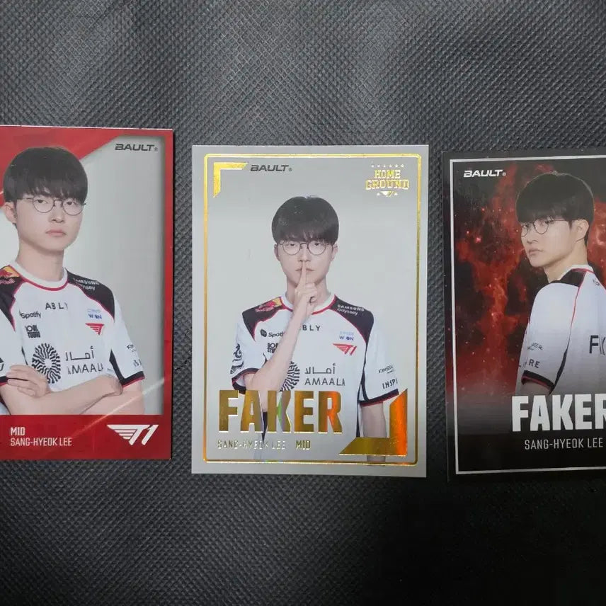 [BUNJANG] T1 Bault Faker Bundle Set Photocard / T1 Bault 카드 페이커 (일괄)