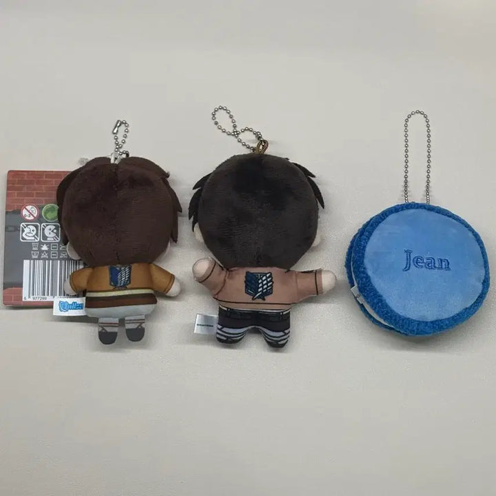 [BUNJANG] Attack on Titan Eren Mascot Plush Keychain Set / [공식] 진격의거인 에렌 마스코트 인형 키링 누이 일괄