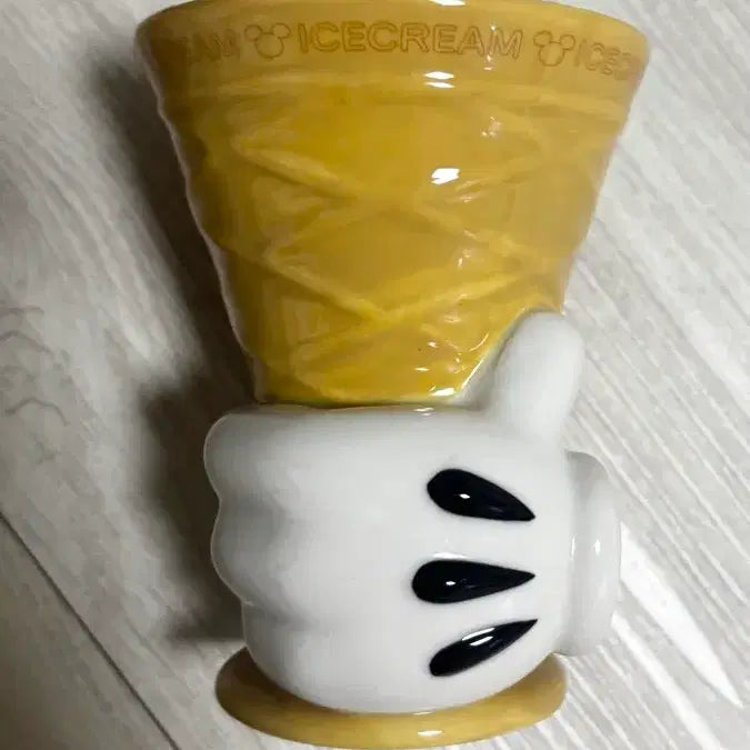[BUNJANG] Vintage Mickey Mouse Ice Cream Cup Bowl Object / 빈티지 미키마우스 아이스크림 컵 그릇 오브제