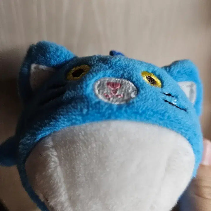 [BUNJANG] Molang Cat Blue Plush Keychain / 몰랑이 고양이 블루 인형 키링 판매