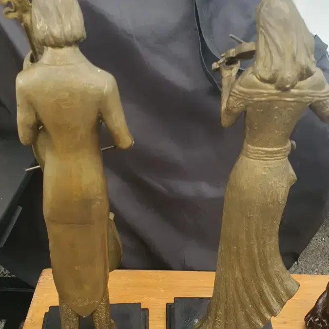 [BUNJANG] Musical Couple Figurine Set / 음악하는 남녀 조각상 세트