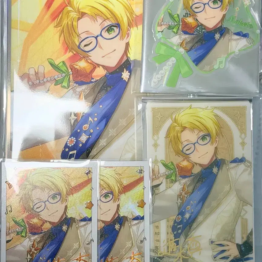 [BUNJANG] Ensemble Stars Makoto Pop-up Shikishi, Clear Card, Polaroid Bundle Set / 앙스타 마코토 팝업 색지 클카 폴라로이드 일괄