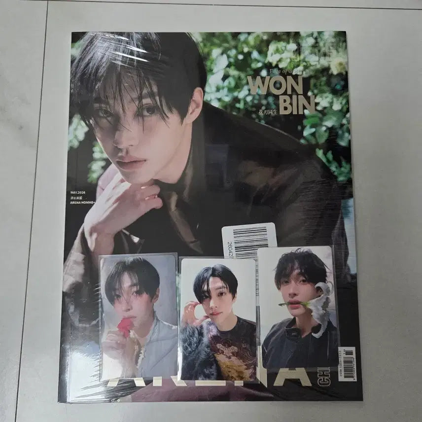 [BUNJANG] Won Bin Arena Magazine + Photocard Set (Sealed) / 원빈 아레나 미개봉 잡지 + 포카 양도합니다