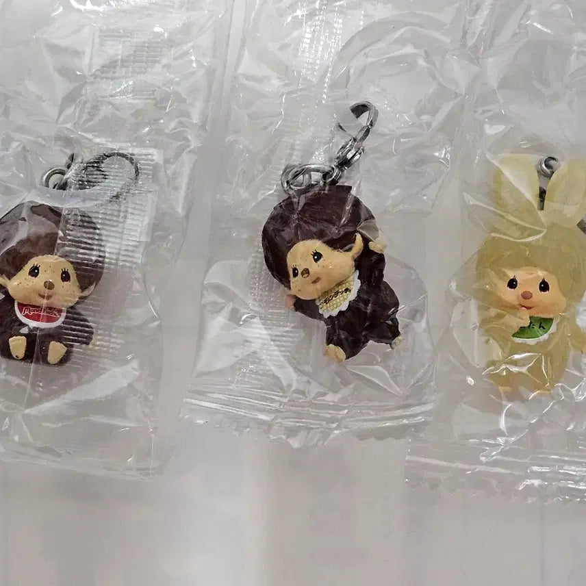 [BUNJANG] Monchhichi Mejirushi 3 Piece Set / 몬치치 메지루시 3개 세트