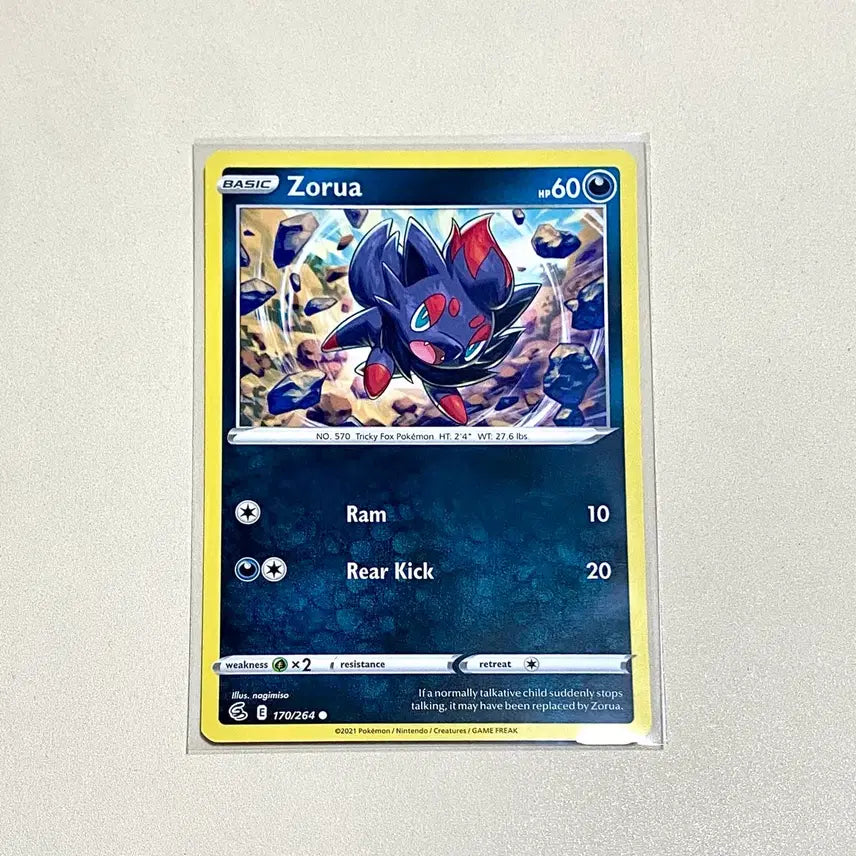 [BUNJANG] Pokemon Card North America Sword &amp; Shield Zorua Card / (포켓몬카드) 북미 소드실드 조로아 카드