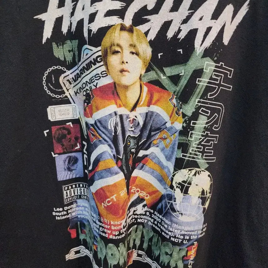 [BUNJANG] NCT Haechan 2020 Graphic T-Shirt / NCT 해찬 2020 그래픽 굿즈 반팔티