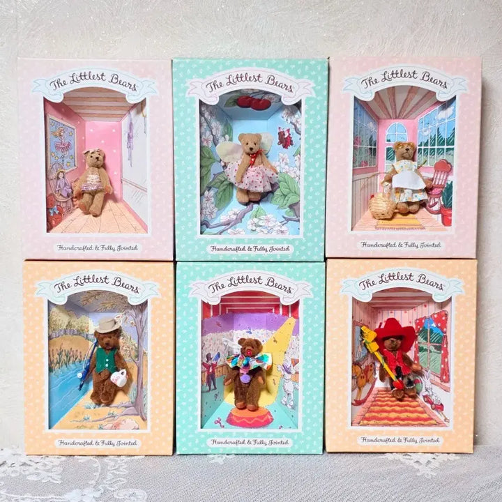 [BUNJANG] Gund Miniature Bears Vintage Teddy Bear Display / Gund Miniature Bears 빈티지 건드 테디베어 곰돌이 미니어처 소품 장식 수집 인테리어 오브제 리틀 베어스
