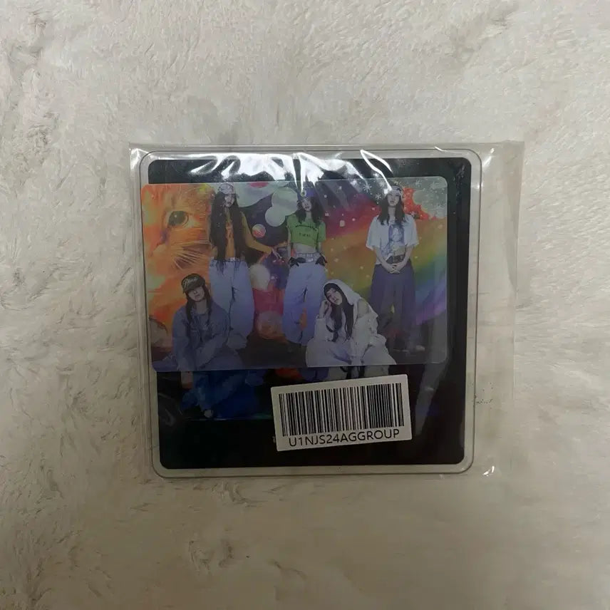 [BUNJANG] NewJeans Supernatural Weverse Shop Group Coaster + Group Photocard / 뉴진스 슈퍼내추럴 특전 단체 코스터 단체포카 위버스샵 엔제이지 NJZ