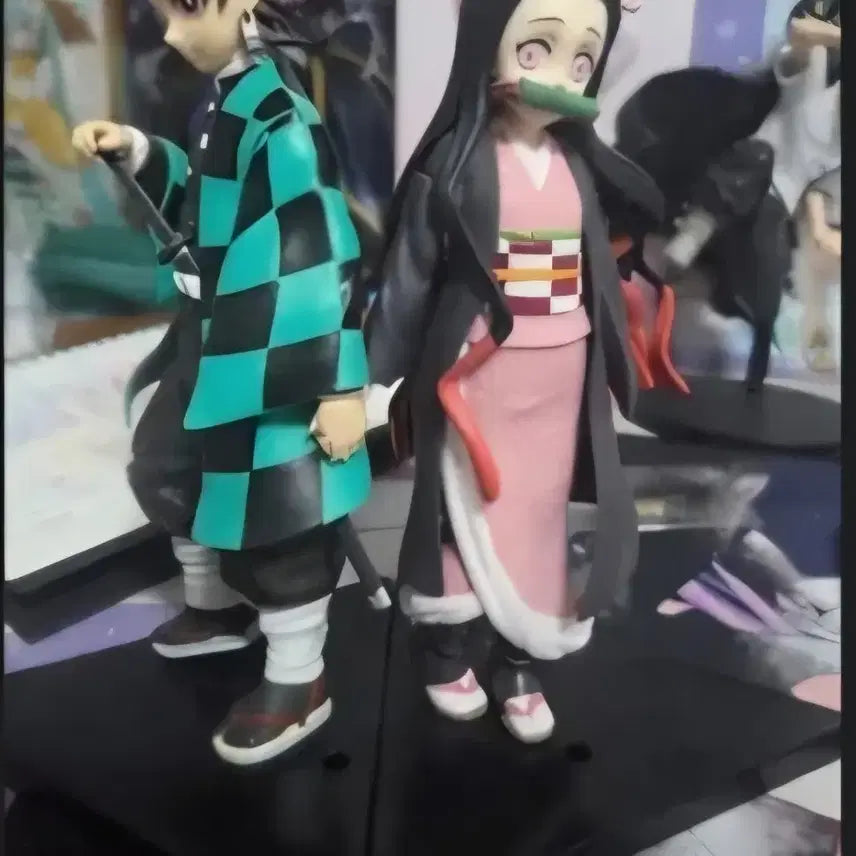 [BUNJANG] Demon Slayer Tanjiro &amp; Nezuko "Bond of Siblings" Figure Set (Sega) / 귀멸의 칼날 탄지로 네즈코 피규어 일괄 2.0 남매의인연 피규어 세가 피규어 정품맞슴니다