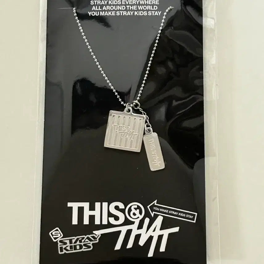 [BUNJANG] Stray Kids This &amp; That Popup MD Necklace / 스키즈 this &amp; that 팝업 엠디 목걸이 양도