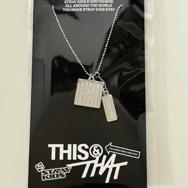 [BUNJANG] Stray Kids This &amp; That Popup MD Necklace / 스키즈 this &amp; that 팝업 엠디 목걸이 양도