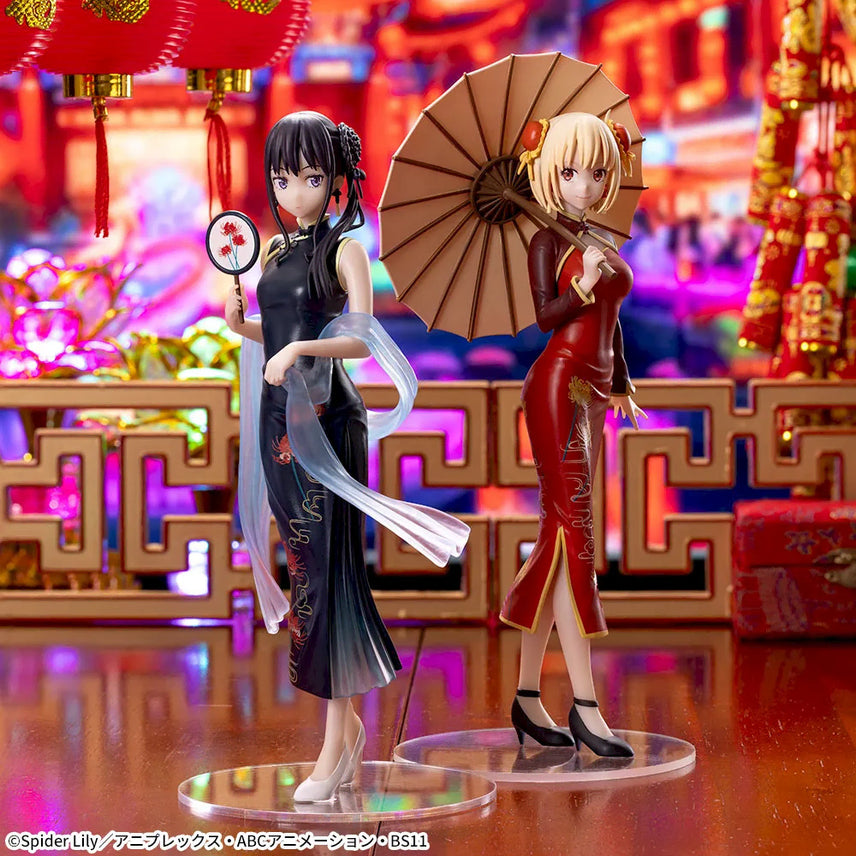 [BUNJANG] Lycoris Recoil Luminasta Takina Inoue &amp; Chisato Nishikigi China Dress Ver. Figure (Bundle Set, Sealed) / 미개봉,일괄)세가 리코리스 리코일 루미나스타 피규어 이노우에 타키나,니시키기 치사토 차이나 드레스 Ver.