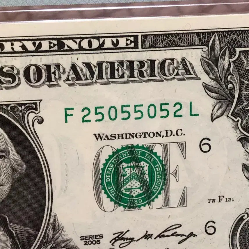 [BUNJANG] United States 2006 $1 Bill PMG 66 EPQ Rare Radar Serial Number / 미국 1달러 / PMG 66EPQ / 레이더 희귀 번호