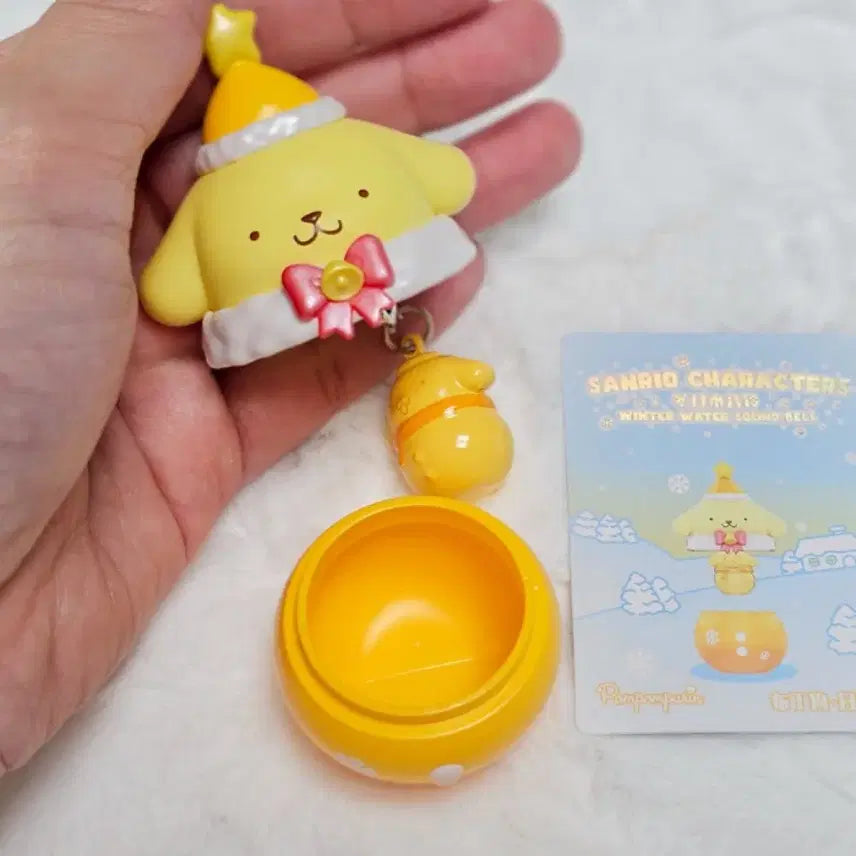 [BUNJANG] Sanrio Pompompurin Ornament Sound Bell Christmas Figurine / 산리오 탑토이 폼폼푸린 오너먼트 종소리 사운드벨 눈사람 크리스마스