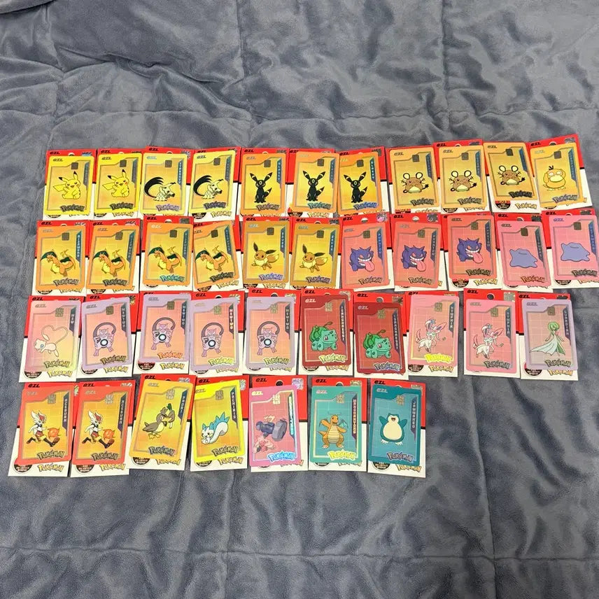 [BUNJANG] Pokemon Transportation Cards - Pikachu, Ditto, Charizard, Mew, Mewtwo / 포켓몬 교통카드 피카츄 메타몽 리자몽 뮤 뮤츠 팝니다
