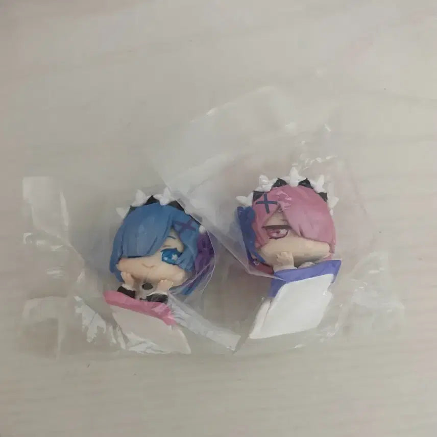 [BUNJANG] Re:Zero Rem &amp; Ram Onemutan Gacha Bundle Set (Sealed) / 리제로 오네무탄 가챠 렘 람 미개봉 일괄 판매