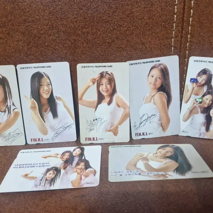 [BUNJANG] Fin.K.L Celebrity Public Telephone Card Set / 연예인 공중전화 사용제 카드 7장