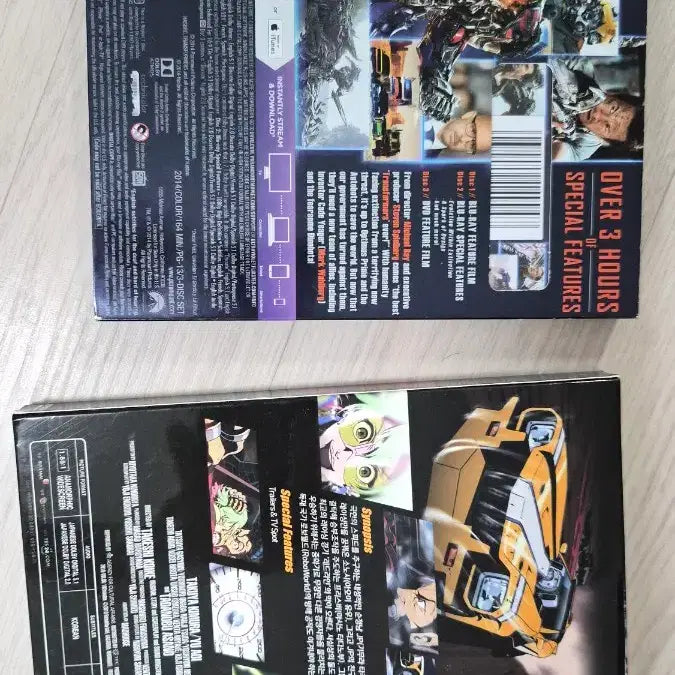 [BUNJANG] Transformers Age of Extinction Blu-ray+DVD+Digital Code Set, War of the Worlds Blu-ray, and Redline DVD Set / 블루레이 1개 및 DVD 1개 세트