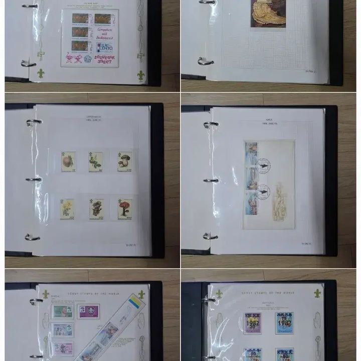 [BUNJANG] 1984-1985 World Boy/Girl Scout Themed Stamp Album / (우표) 세계 보이/걸 스카우트 수집테마 앨범 / 1984~85년