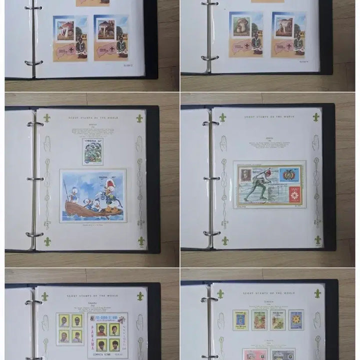 [BUNJANG] 1984-1985 World Boy/Girl Scout Themed Stamp Album / (우표) 세계 보이/걸 스카우트 수집테마 앨범 / 1984~85년