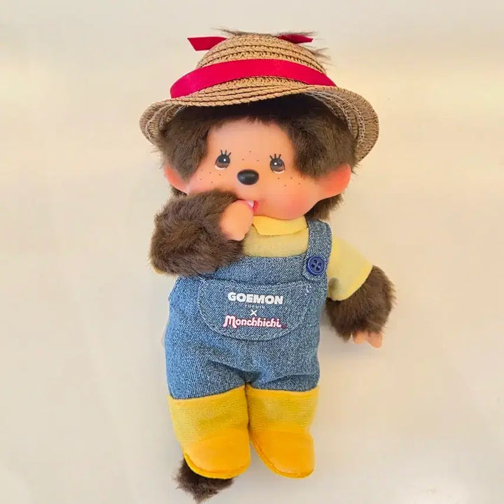 [BUNJANG] Yufuin Limited Edition Farmer Monchhichi Doll / 유후인 한정 고에몬 농부몬치치