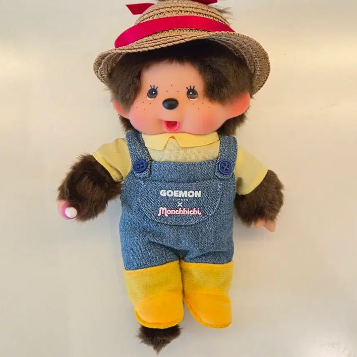 [BUNJANG] Yufuin Limited Edition Farmer Monchhichi Doll / 유후인 한정 고에몬 농부몬치치