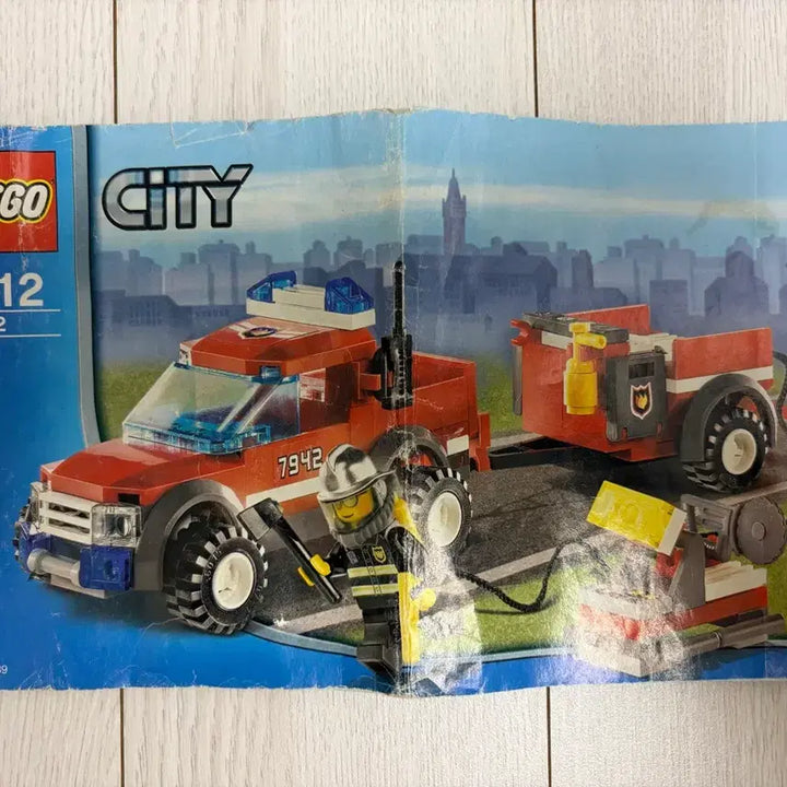 [BUNJANG] Old LEGO 7942 Fire Station Truck / 올드레고 7942 소방 픽업 트럭