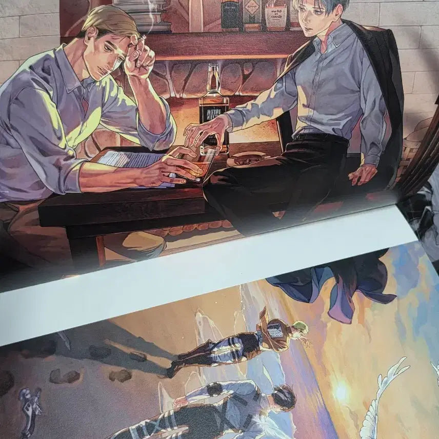 [BUNJANG] Attack on Titan Eruri Fanbook 2-Volume Bundle Set / 진격의 거인 진격거 에루리 회지 에루리 일러스트북 엘빈 리바이 비공굿 2권 일괄