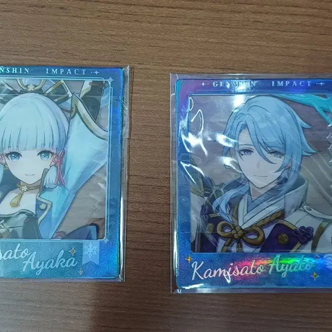[BUNJANG] Genshin Impact Cafe Clear Polaroid Ayaka &amp; Ayato Set / 원신카페 투명폴라 아야카&amp;아야토 세트