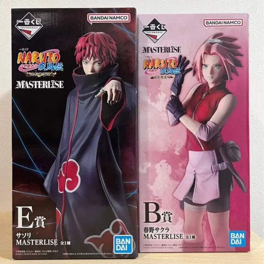 [BUNJANG] Naruto Shippuden Ichiban Kuji E Prize Sasori &amp; B Prize Sakura Figure Set / (택포10.0) 나루토 질풍전 이치방쿠지 E상 사소리 B상 사쿠라 피규어