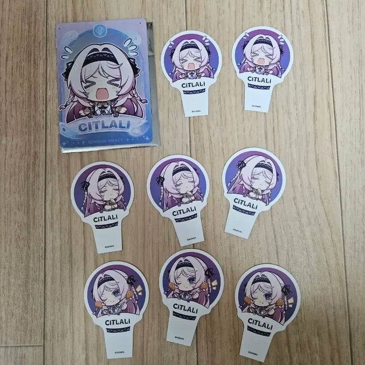 [BUNJANG] Genshin Impact PC Lounge 30,000 KRW Exclusive Citlali Card + Food Picks Goods Bundle Set / 원신 pc라운지 3만특전 시틀라리 포토카드 + 푸드픽 굿즈 일괄