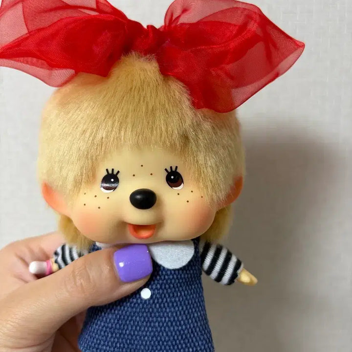 [BUNJANG] Hong Kong Limited Edition Monchhichi Plush Toy / 홍콩 리본 몬치치