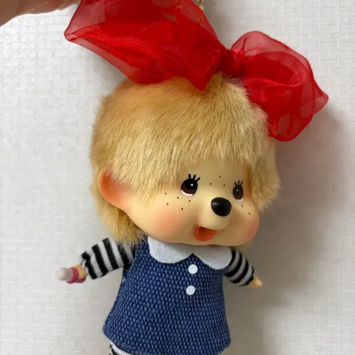 [BUNJANG] Hong Kong Limited Edition Monchhichi Plush Toy / 홍콩 리본 몬치치